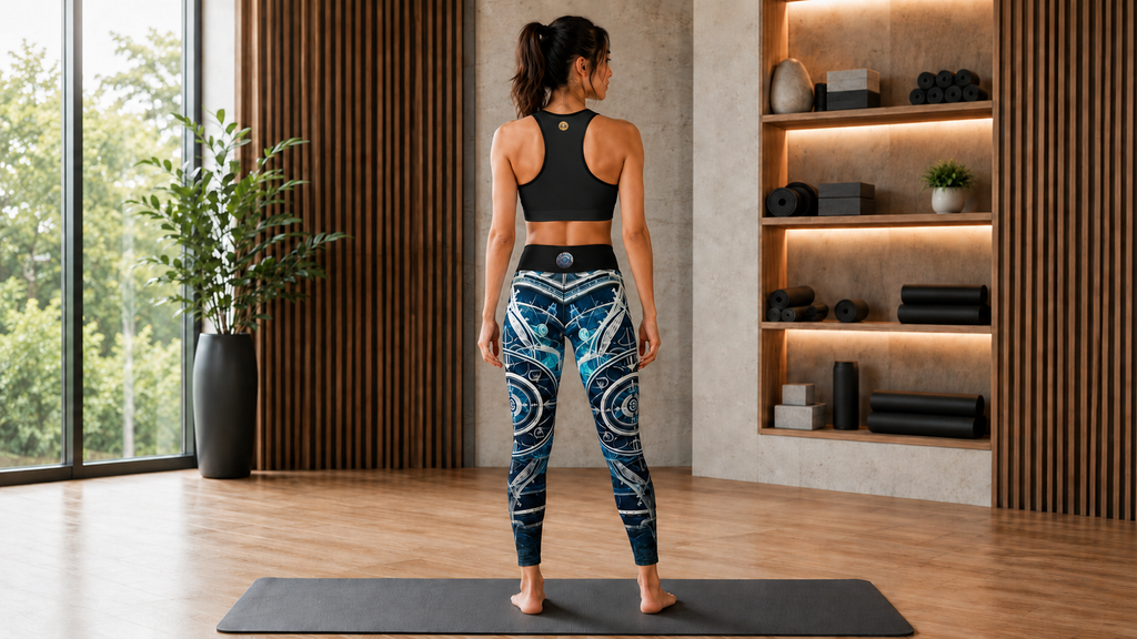 Celestial Circuit Blue Yoga Set
